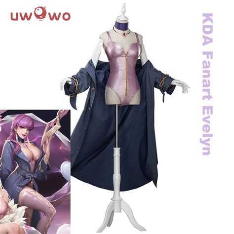 UWOWO PRE SALE Game LOL Evelynn Cosplay Costume K/DA Evelynn Cosplay LOL KDA Magazine Ver ...