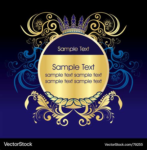 Royal frame Royalty Free Vector Image - VectorStock