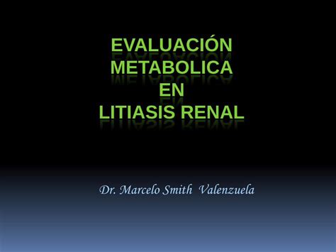 Pdf Evaluaci N Metabolica En Litiasis Renal Sbu Filial Cbba