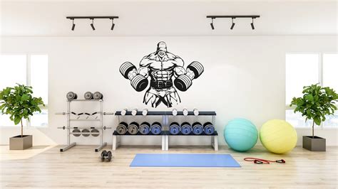 Gym Wall Decal Gym Wall Decor Sport Motivation Workout Wall Etsy