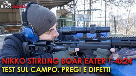 NIKKO STIRLING BOAR EATER 1 4x24 360 Euro TEST SUL CAMPO PREGI E