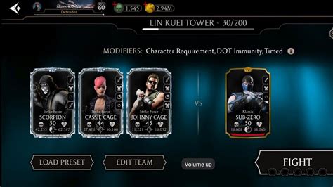 Boss Klassic SUB ZERO Lin Kuei Tower 30 Fight Reward Mortal Kombat