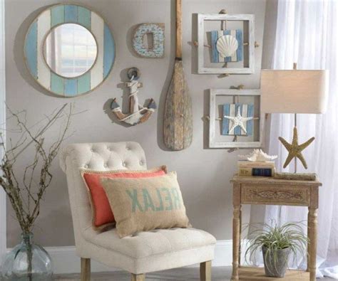 Déco Mer Chic En 50 Ambiances Douces Et Personnalisées Beach House Wall Decor Beach House