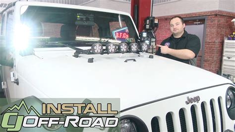 Jeep Wrangler Rugged Ridge Dual A Pillar Light Kit W Square Led