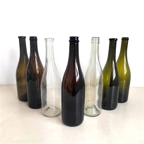 Wholesale 750ml Red Wine Bottle Dark Green Empty Luxury Manufacturers