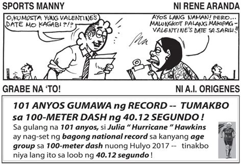 Komiks Pebrero 15 2018 Pilipino Star Ngayon