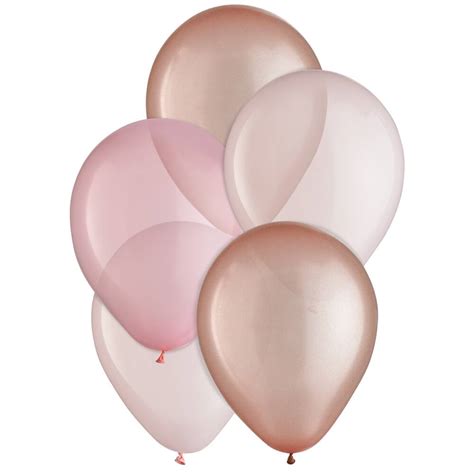 Rose Gold Latex Balloons 15 Pk 11 In Party City