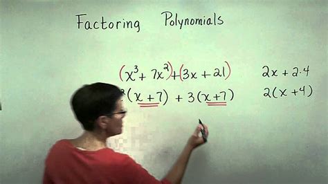 Introductory Algebra Factoring 4 Terms By Grouping Youtube