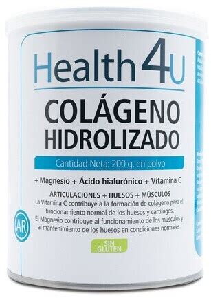 Health4U Colágeno hidrolizado con magnesio ácido hialurónico y