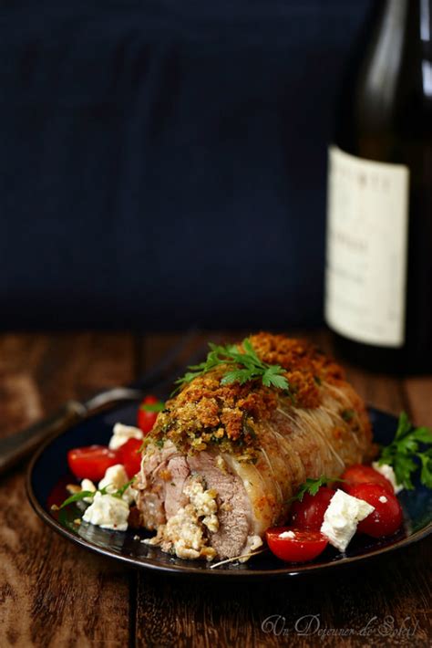 Rôti d agneau farci à la feta et aux herbes Un déjeuner de soleil