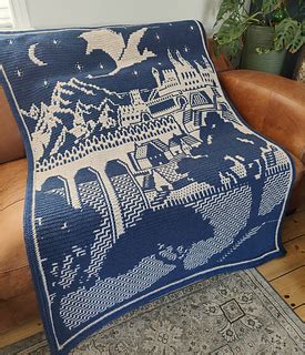 Ravelry Dragonscape Mosaic Afghan Pattern By Abi Mcintyre