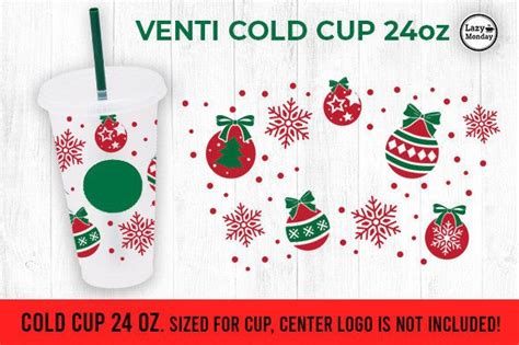 Christmas Vibes Oz Venti Cold Cup Graphic By Lazy Monday Creative