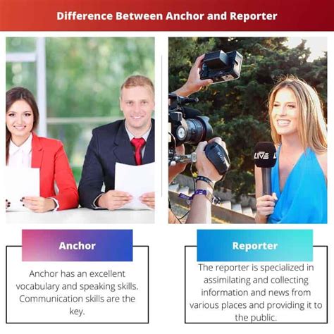 Anchor Vs Reporter Differenza E Confronto