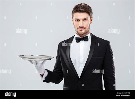 elegant young butler male servant  res stock photography  images