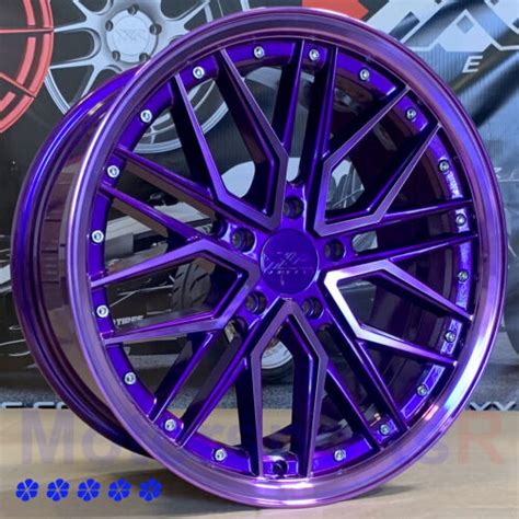 Xxr 571 Wheels 18 X85 35 Purple Rims 5x120 11 17 Honda Odyssey Elite