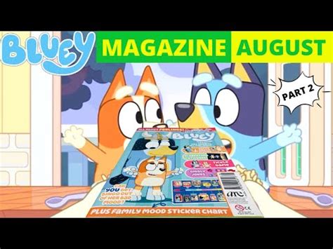 Bluey Magazine August Issue Part Bluey Books Crafts