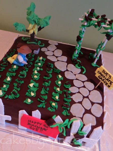 Gardening Cake For Chocolate Cake Garden Cakes Cake Creations