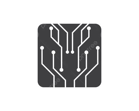 Vector De Ilustraci N De Logotipo De Icono De Chip De Cpu De L Nea De