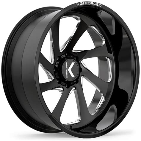 Kg1 Forged Kc014 Trident 24x14 Polished Rev Wheels And Rims