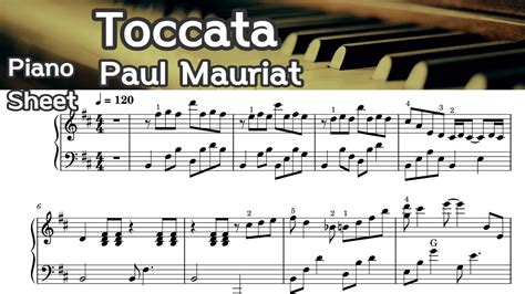 Toccata Piano Sheet Paul Mauriat By Sangheart Play Youtube