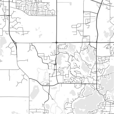 Prior Lake Map Print, Prior Lake Map Poster Wall Art, Mn City Map