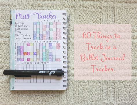 Our Journey In Journals 60 Things To Track In A Bullet Journal Tracker