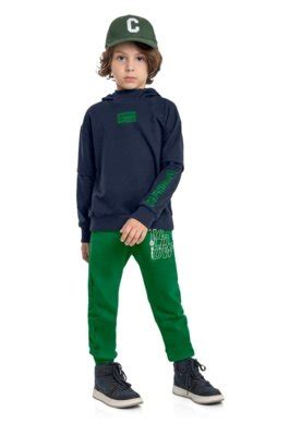 Blus O Infantil Masculino Em Moletom Quimby Azul Compre Agora