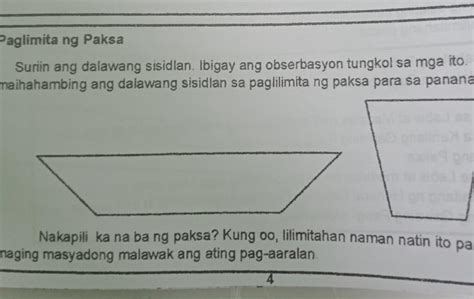 Suriin Ang Dalawang Sisidlan Ibigay Ang Obserbasyon Tungkol Sa Mga Ito