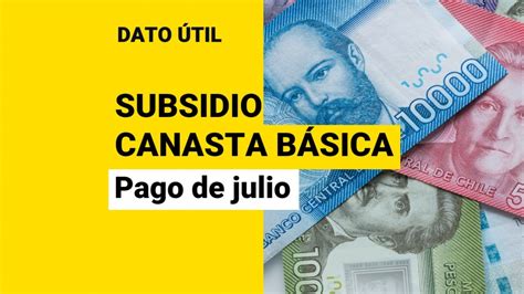 Subsidio Canasta Básica ¿cuándo Podré Conocer La Fecha De Pago De Julio Meganoticias