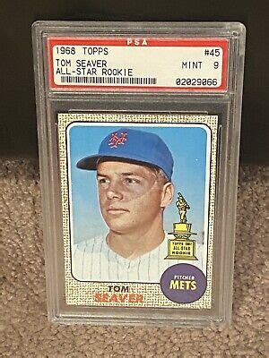 Topps All Star Rookie Tom Seaver Mets Hof Psa Ebay