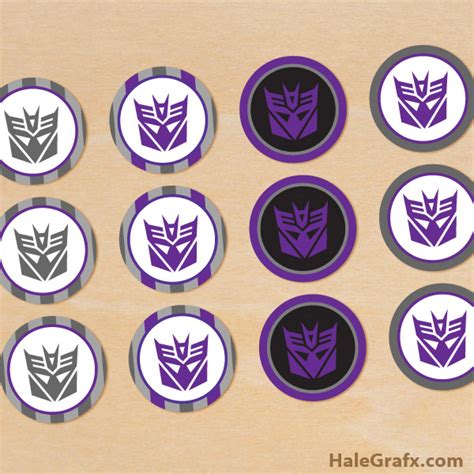 FREE Printable Transformers Cupcake Toppers