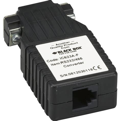 Black Box Async RS232 To RS485 Interface Converter DB9