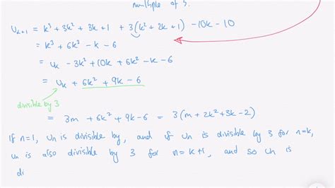 Divisibility Proof By Induction Integral Level 2 Q3 Youtube