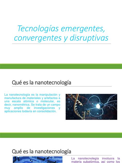 2 Tecnologías Emergentes Convergentes Y Disruptivas Pdf