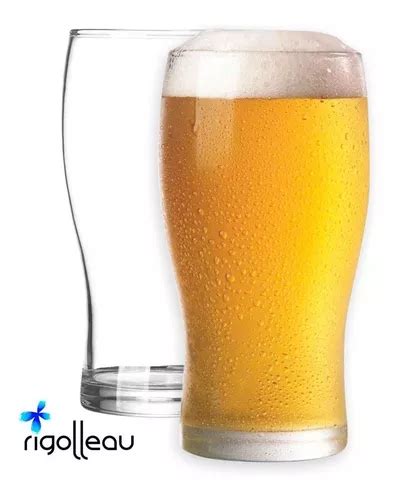 Set X 6 Vaso Cervecero Vidrio Rigolleau Pinta Cerveza 540ml En Venta En