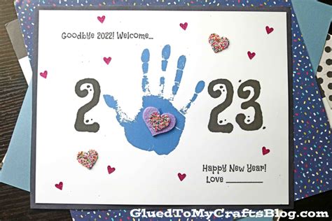 Handprint Keepsake Idea For New Years Eve