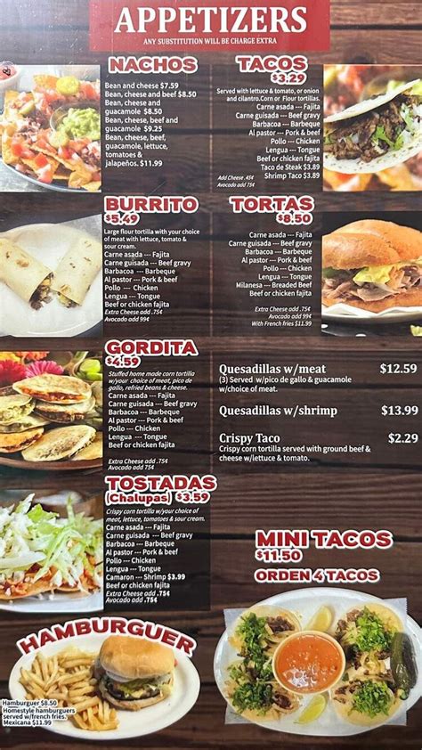 Agave Mexican Restaurant Menu In Monahans Tx Order Delivery And Reviews