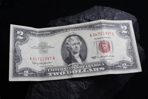 Series 1963 Red Seal Two Dollar Bill, United States Notes