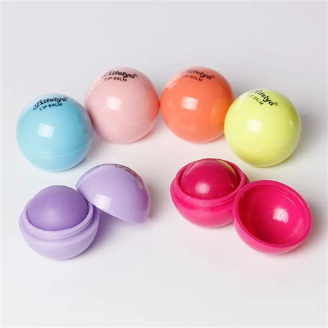 Make Up Lip Balm baby lip Lip Gloss cream ball Cosmetic Round Natural ...