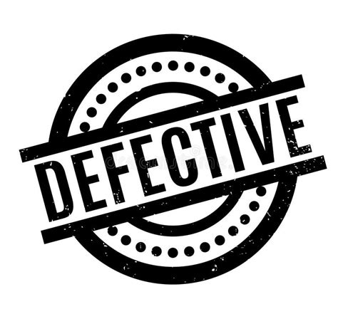defective rubber stamp stock vector illustration  insignia