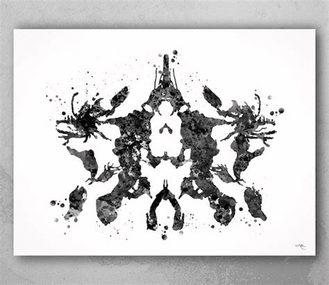 Art & Collectibles Large Printable Art Rorschach Test Downloadable ...