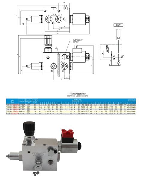 PLV SERIES HYDRAULIC PLATFORM LIFT VALVES F E R R O Hidrolik