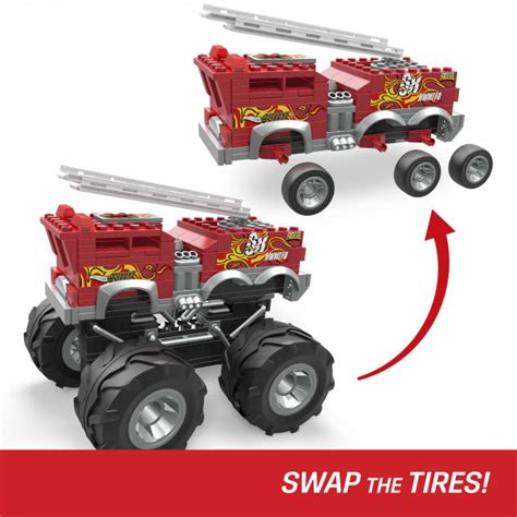 HHD19 MEGA Hot Wheels Monster Trucks 5 Alarm Fire Truck 15692