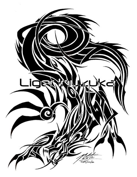 Tribal Dragon Tattoo Designs Clip Art Library