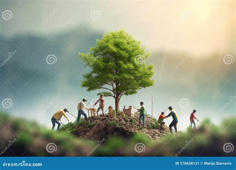 Environmental Cooperation Unity Of Businesspeople And Community