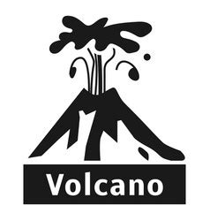 Volcano Structure Concept Banner Isometric Style Vector Image