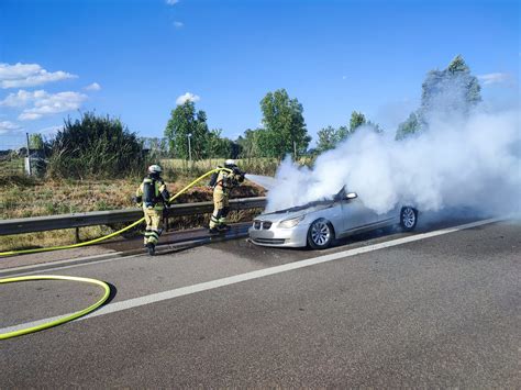 PKW Brand A8 Feuerwehr Leipheim