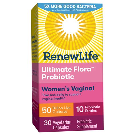 Renew Life Ultimate Flora Women S Vaginal Probiotic Vegetarian Capsules