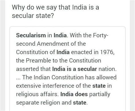 Why Did India Chose To Be A Secular Country Write Five Points Brainly In