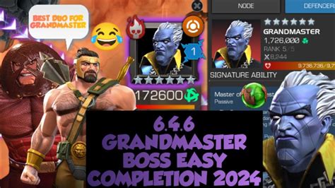 Mcoc Act 646 Part 2 The Grandmaster Boss Solo And Path Completion Mcoc Youtube